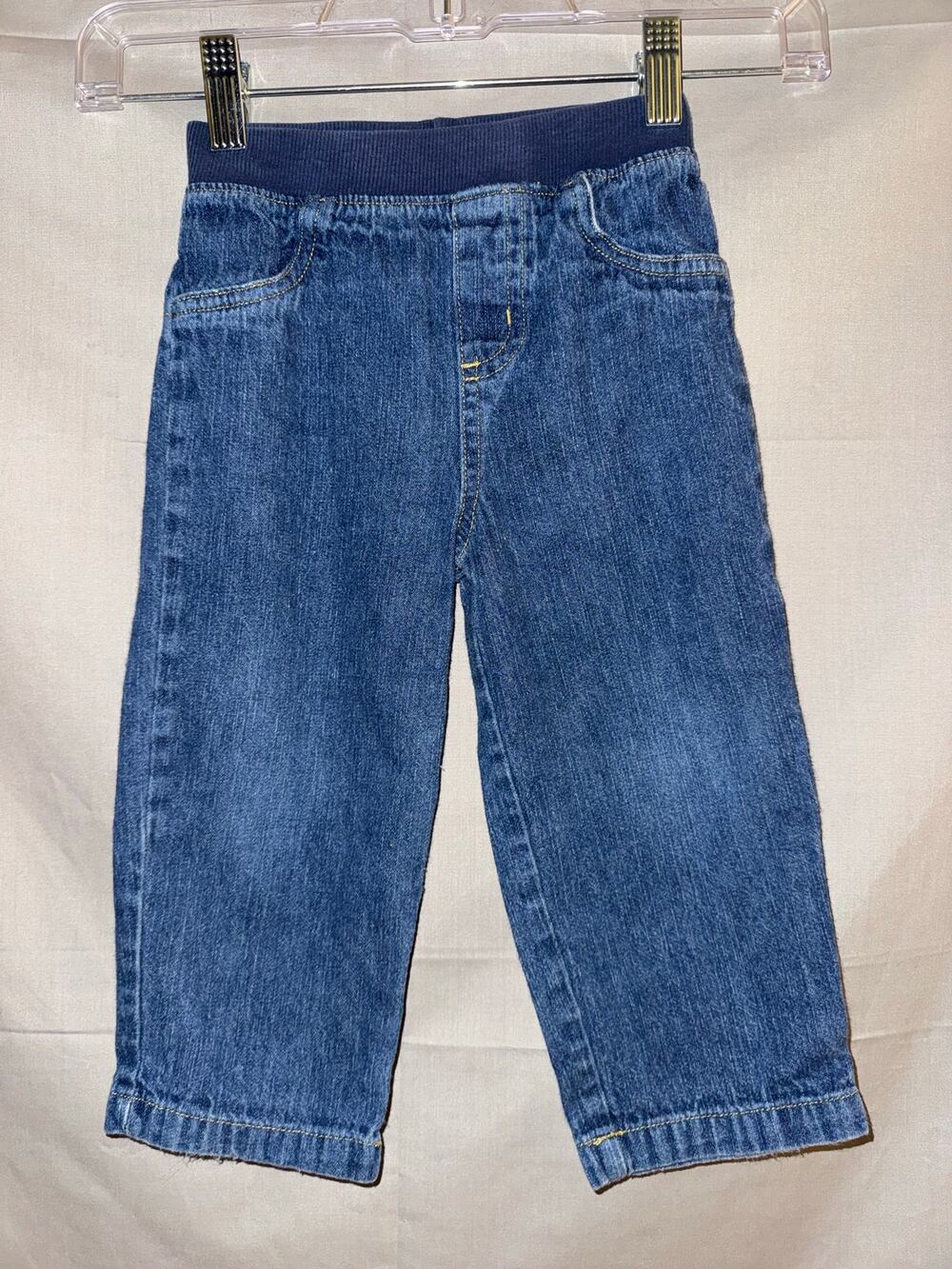 Garanimals Toddler Pull-On Denim Jeans Elastic Waist Straight Leg Blue, Size 24M